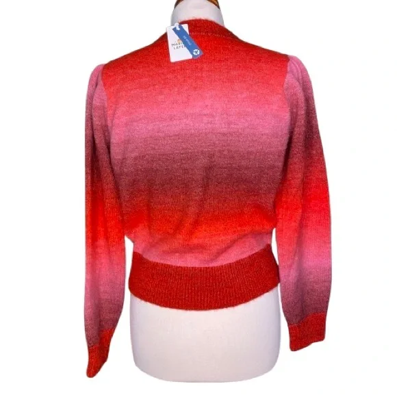 Marine Layer Alma Puff Sleeve Sweater Women’s S NWT - Picture 4 of 6